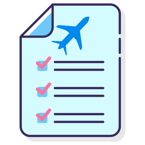 icone d'itinéraire de voyage